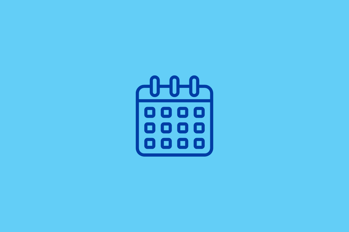 A decorate image representing a calendar.