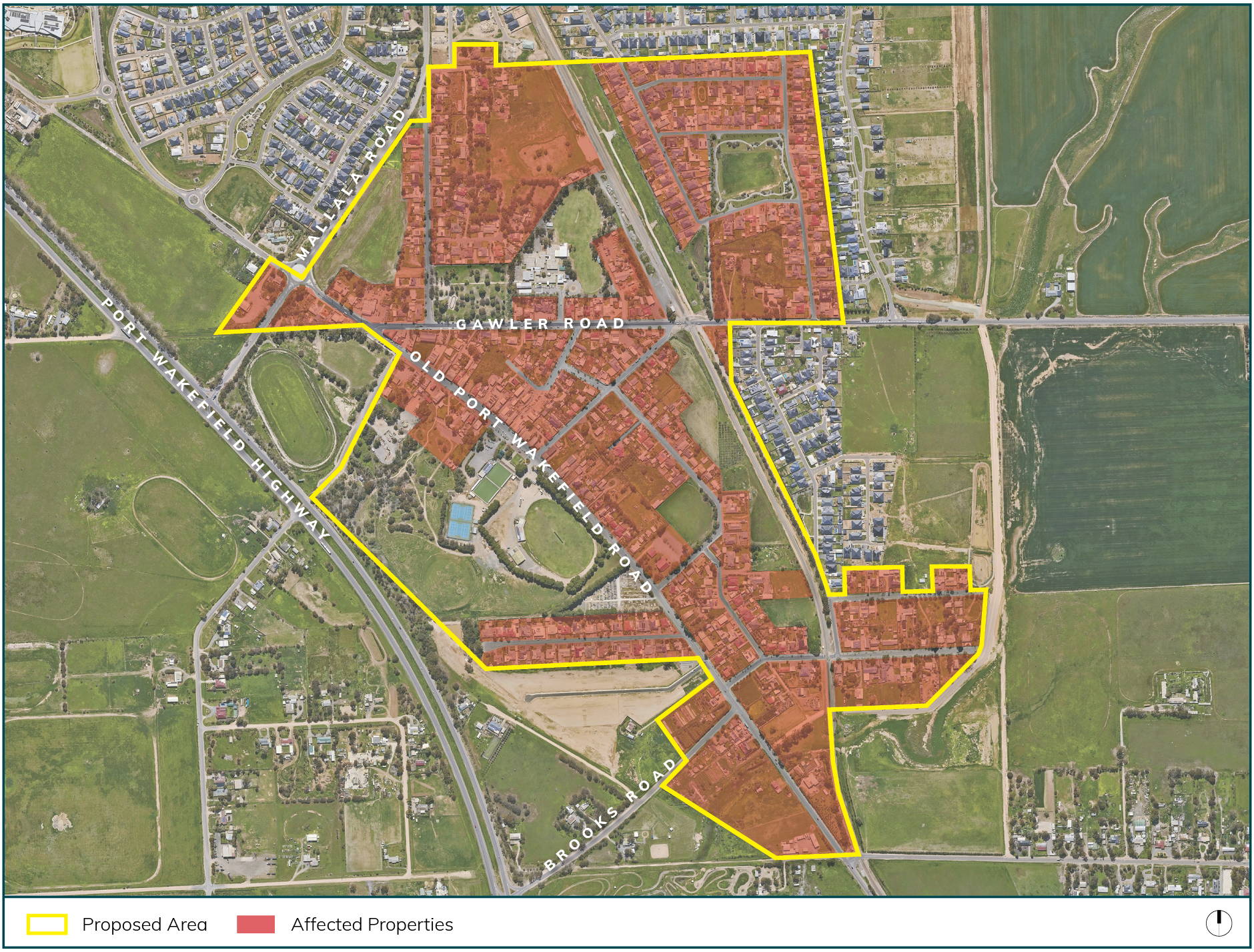 A map of the proposed area of the Two Wells CWMS.